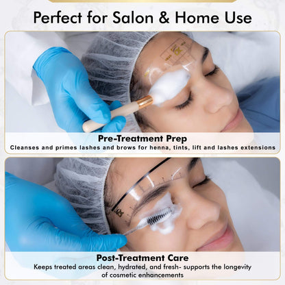 Brows Xpert Clarifying Shampoo Cleanser Foam – Gentle Oil-Free | Prep Before Tint or Henna | For Sensitive Skin | 60ml Bottle – Professional & Home Use